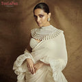 YouLaPan VG68 Handmade Multi Layered Pearl Chain Large Necklace with Extender Chain Free Size Women Dress Beaded Shawl Cape