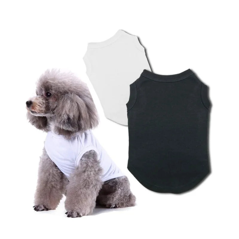 Multi Colors Low Price Plain Customized Logo Pet Dog Shirt for Cats Pet Clothes Dog Clothes T-shirt Vest