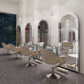 Wall Mount Barber Station Hairdresser Mirror Led Hair Station Salon Furniture