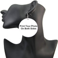 Personalized Afro Wood Drop Earrings 6cm African Black Art Black Girl Magic Custom Printed Jewelry for Black Women Gifts