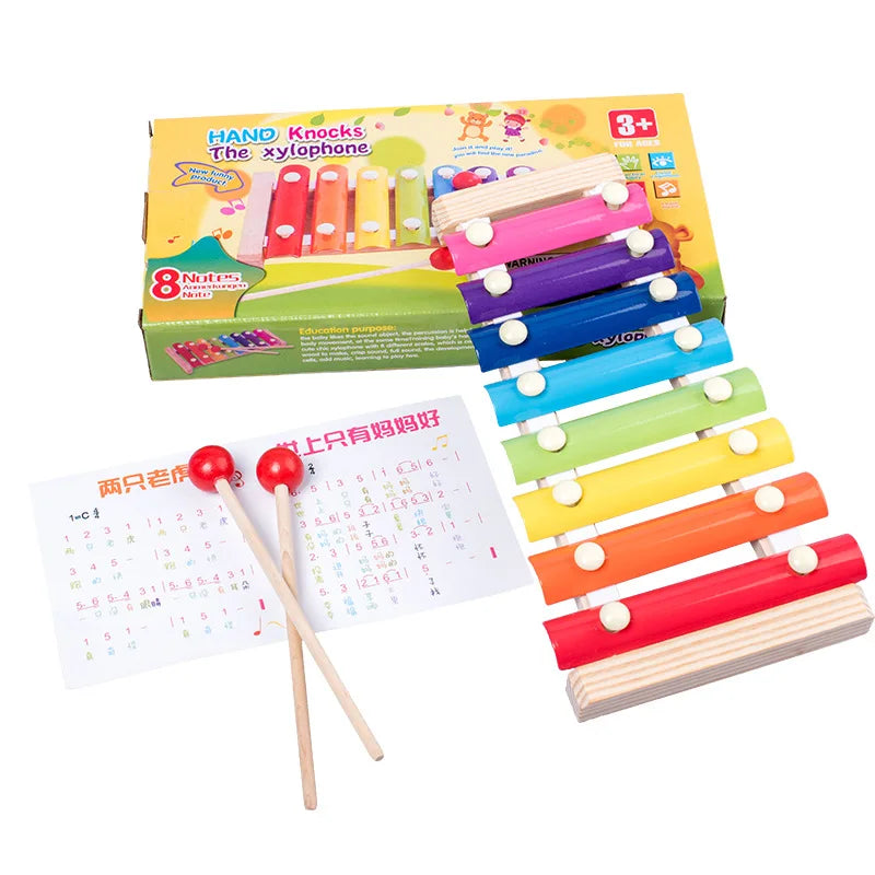 Cheap Children Wooden Montessori Musical Instruments Xylophone Game Educational Activity Learning Gift Music Toys for Kids