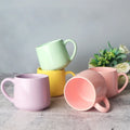 Ready Stock Ceramic Mug Coffee Mug Porcelain Tea Milk Mug Macaron Color for Low Moq Custom logo