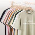 240GSM Mens Sports Custom logo Blank 100% Cotton Heavyweight Drop Shoulder Oversized Printed T Shirts for Men