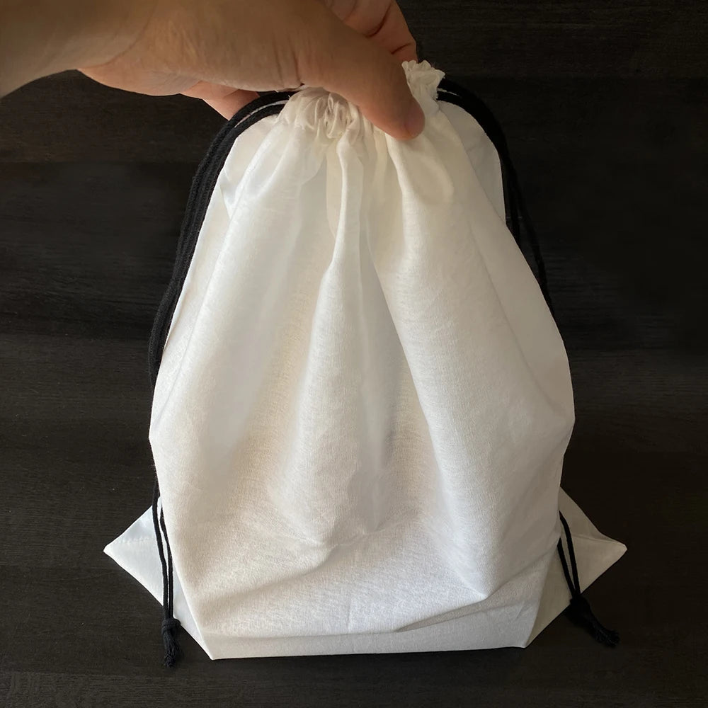 Wholesale Soft Cotton Linen Packing Drawstring Dust Pouch for Handbag Linen Shoes Dust Bags