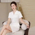 Custom Logo Printed Breathable Elegant Spa Beauty Salon Uniform for Spa Uniforms Beauty Salon Tops Spa Uniform