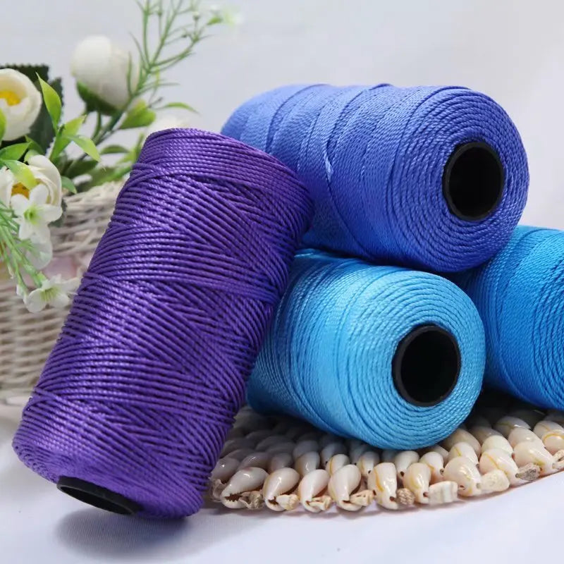 Wholesale  Polyester 3ply Ice Linen Thread Crochet PP Thread Loop Silk Thread for Hand Knitting Bag Hat
