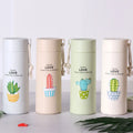 Wholesale  Glass Drinking Water Bottle Portable Water Bottles Water Cup  With Heatproof Sleeve Custom Logo