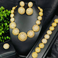 Dubai Fashion Jewelry Sets African Bridal Wedding Gifts Party for Women Necklace Bracelet Earrings Ring Set Jewellery