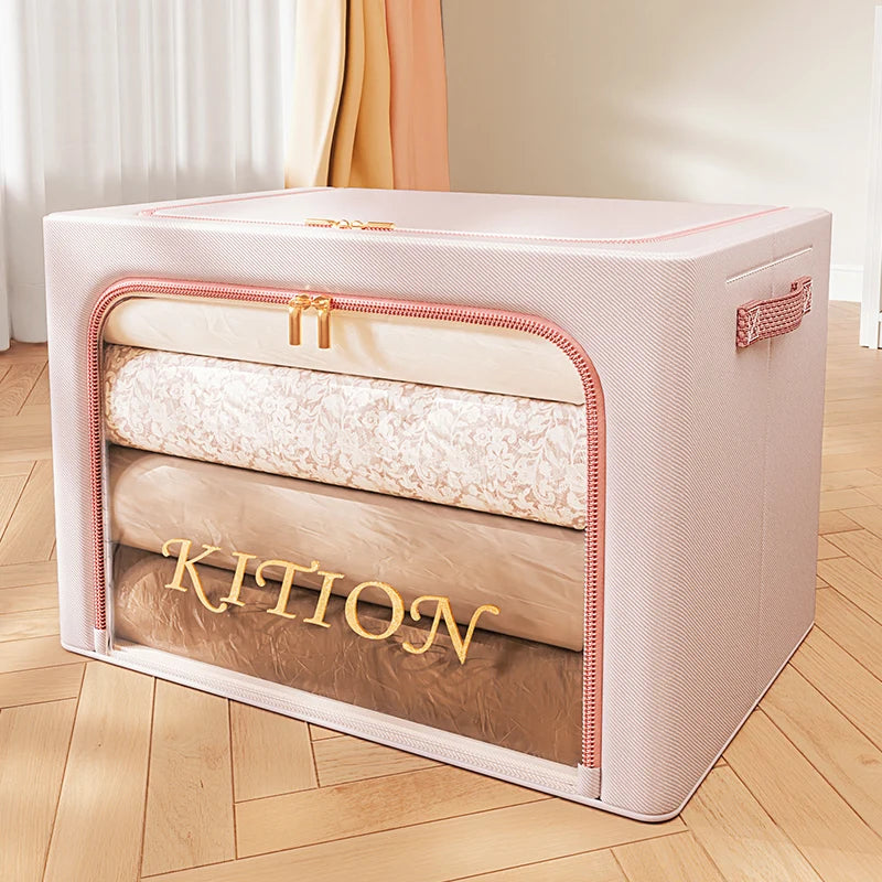 Newly Designed Foldable Fabric Storage Boxes Print Cube Organizers for Clothes for Wardrobe Use