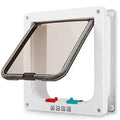 Magnetic Kitten Pet Entry and Exit Entrance Concise Cat Doors 4 Way Locking Gate Safe Cats Flap Door Suitable for Window & Door