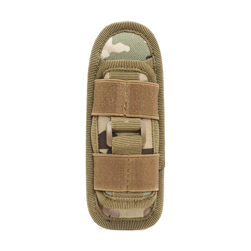 Tactical Hiking Outdoor Hunting Flashlight Pouch Holster Carry Case Holder with 360 Degrees Rotatable Belt Clip