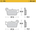 Moto Master Gas Gas EC 300 10-20 Rear Nitro Pads High Performance Springs for Motorcycles