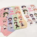 Clear Adhesive Logo Sticker Label Paper Vinyl Die Cut Holographic Stickers Custom Printing Waterproof Kiss Cut Sticker Sheet