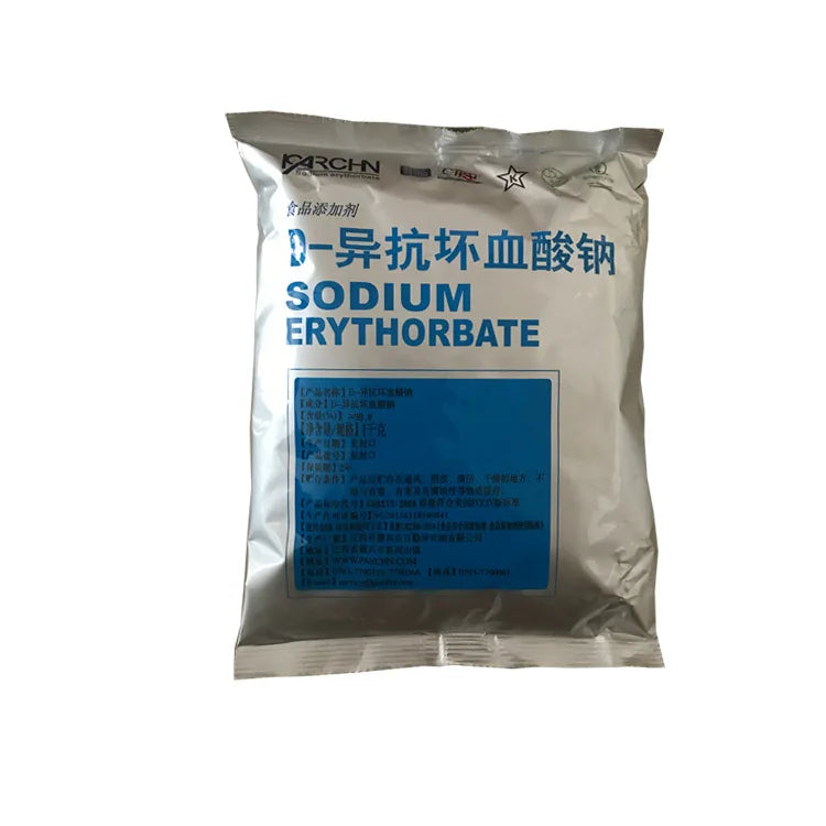 2026 High Quality FCCIV/USP Antioxidants Erythorbic Acid 99.9% Sodium Erythorbate 25kg/Box White Crystalline Powder