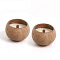Jasmine Scented Coconut Bowl Candle Home Decor Wood Wicked Natural Coconut Shell Aromatherapy Candle