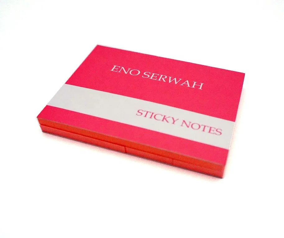 Pink A7 Sticky Notes with Soft Cover