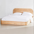 Hotel Bedroom Comfortable Natural Wicker Rattan Bed