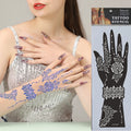 Custom DIY Reusable Eco-Friendly India Mehndi Stencil OEM Hand Wrist Body Henna Tattoo Stickers Temporary Beauty Enhancement