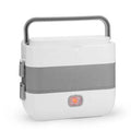 Ready to Ship Portable Metal Electric Lunch Box Two Layers Food Plastic Containers Lunch Box Food Heater