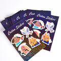 Anime Holographic Vinyl Die Cut Sticker Custom Pvc Waterproof Self Adhesive Printing Label Custom Logo