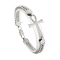 KALEN 220mm Fashion Stainless Steel Egyptian Ankh Charm Herringbone Chain Bracelets