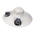 Cool Outside Solar Energy  Heat Dissipating Hat UV protection Solar Fan Hat With Two Solar Fans