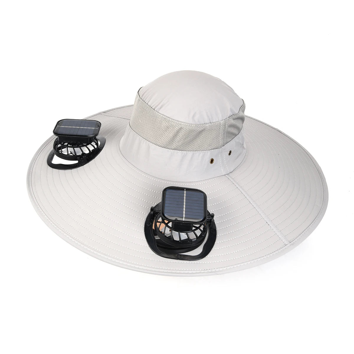 Cool Outside Solar Energy  Heat Dissipating Hat UV protection Solar Fan Hat With Two Solar Fans