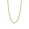 Gemnel Luxury 925 Sterling Silver 18k Yellow Gold Classic Rounded Box Chain Necklace