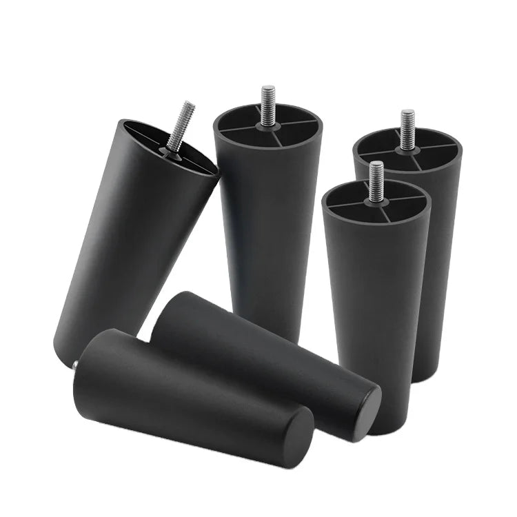 Good Quality Plastic Sofa Legs New PP Material Black Color Injection Furniture Hardware for Living Room Bedroom Workshop