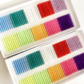 Private Label Colored 0.03 0.05 Volume Cashmere Eyelash Extensions Neon Color Lash Extensions Supplies Colorful Lash Trays