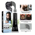 Hot Sale Natural Henna Beard Dye Thicker Fuller Dye Men's Beard Mustache Cream Color with Brush Coarse Facial Hair Dye