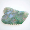 2026 100% Good Quality Gua Sha beauty Natural Moss Agate Stone for Face to Lift Decrease Puffiness and Tighten souvenirs