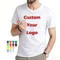 Men's Plus Size Custom Polyester Men's T-Shirts Wholesale t Shirt Printed Cotton Plain Oversized Knitted Tshirt with Logo