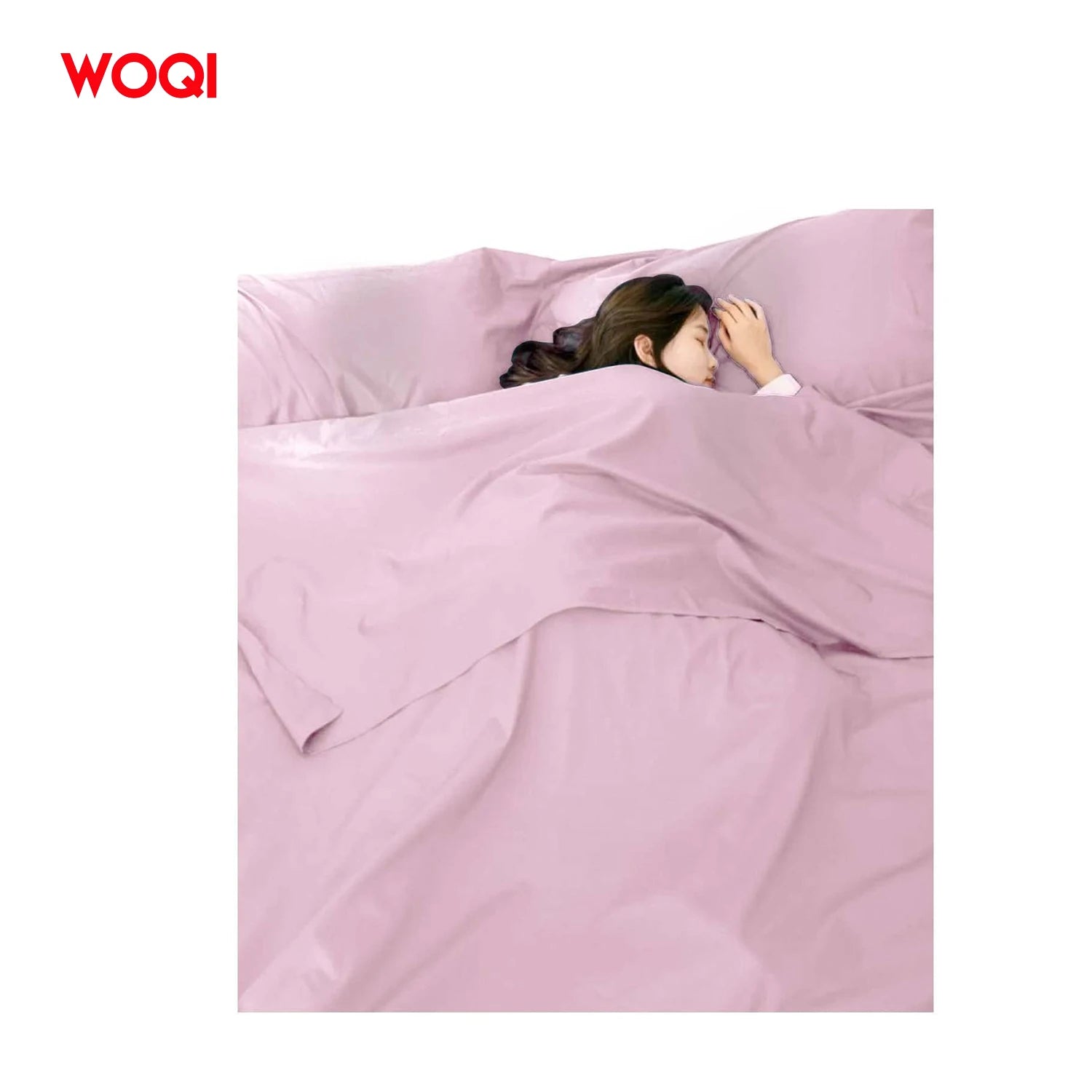 WOQI Lightweight Comfortable Travel Sack Camping Cotton Sleeping Bag Liners