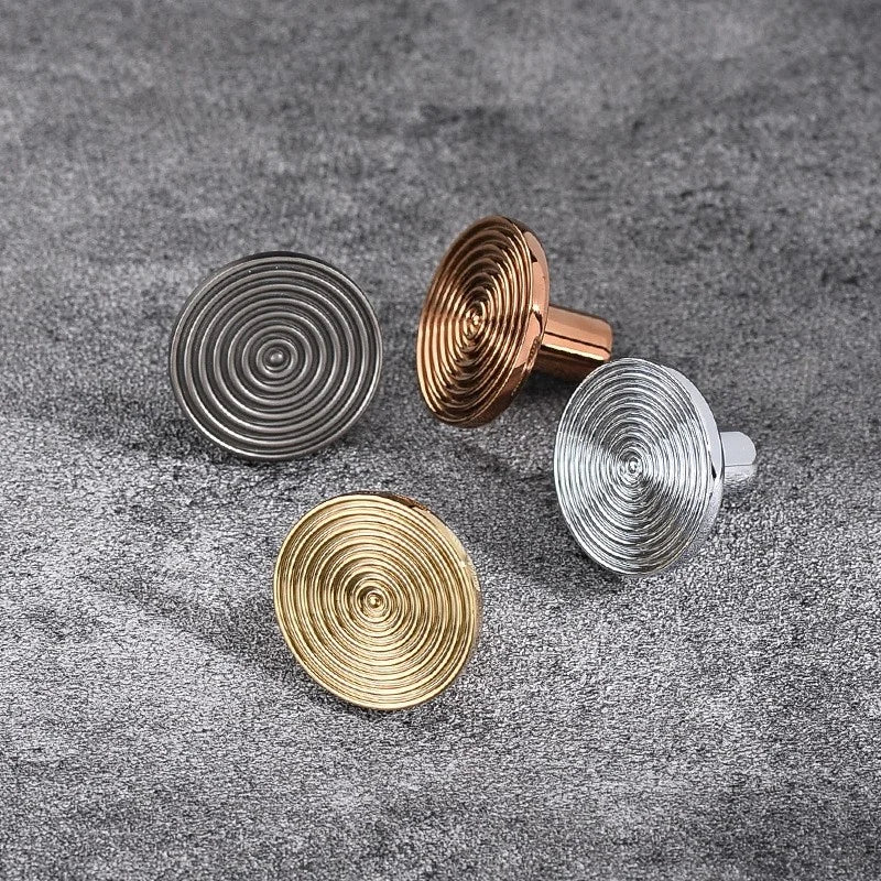 Hot Sale Chrome Silver Grey Rose Gold Brass Round Knob Kitchen Cabinet Handle Draw Pull