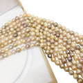 Keshi Pearl Beads100% Nature Freshwater Loose Pearl With Baroque Shape Near Round Shape Pearl.9-10 Mmnice Nature Color