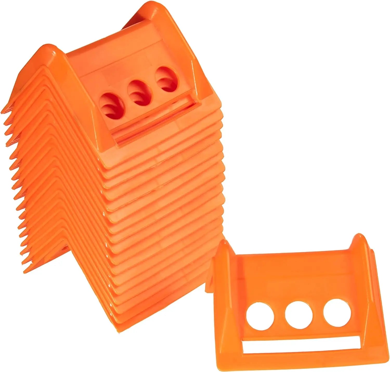 4" Flatbed Edge Protectors with Carrying Case Winch Ratchet Straps Plastic Corner Protectors for Flatbed Cargo Load