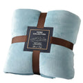 Winter Custom Super Soft Warm Solid Plain Color Bed Throw Sheets Coral Fleece Blanket for Travel Sleep Gift