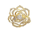 Luxury&High-end Napkin Rings With Rhinestone Metal Rose  Napkin Holder Wedding Party Dinner Hotel Decoration