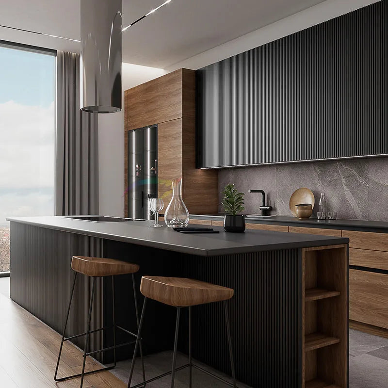 PA Furniture Smart Melamine Customize Organizer and Storage Modern Kitchen Design Cabinet