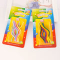 Rainbow Color Spiral Shape Eco-Friendly Paraffin Wax Birthday Candles for Children-Parties New Year & Weddings