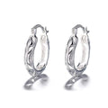 2025 Exaggerated Women's Mesh Shape Earrings Jewelry 925 Silver Plated Geometric Hoop Earrings for Mother's Day Lover