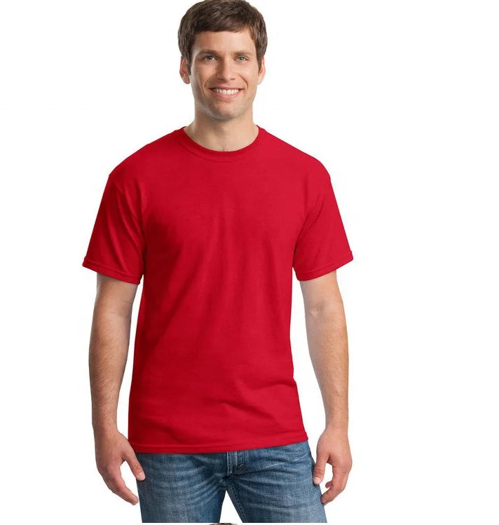 100% Cotton Men's Short Sleeve T-Shirt for Advertising with Heat Transfer Printing Eco-Friendly & Washable 200g Fabric