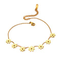 European and American Fashion Flower Bracelet Titanium Steel Rose Gold Non-fading Jewelry