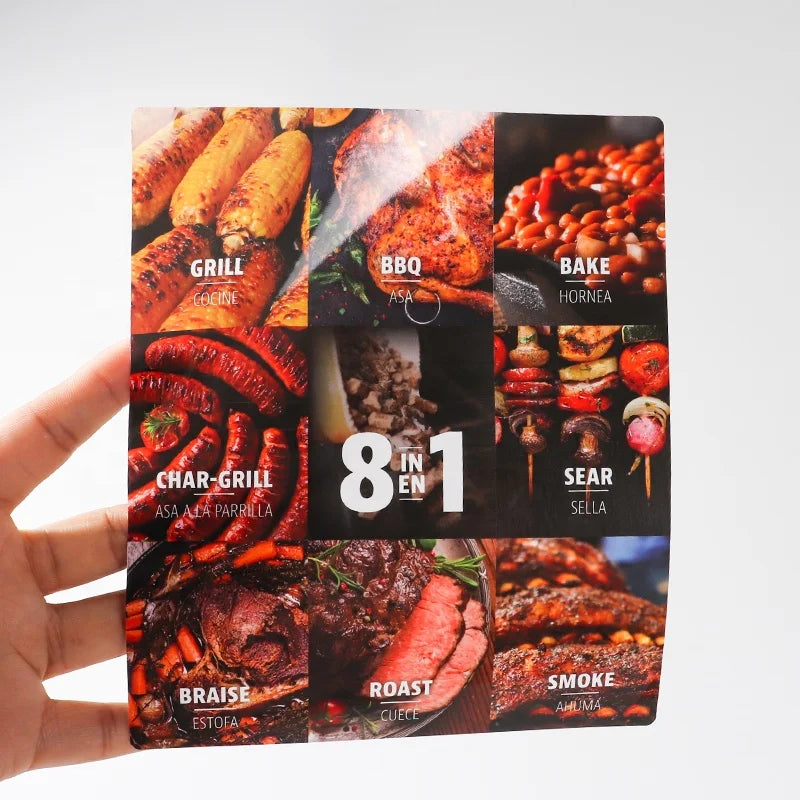 Custom Printed Vinyl Waterproof and High Temperature Resistant Large Oven logo Label Sticker