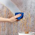 3D Metal Silver Greaseproof Waterproof Easy to Clean Modern Self Adhesive Film Peel Wallpaper for Kitchen and BBQ Grill