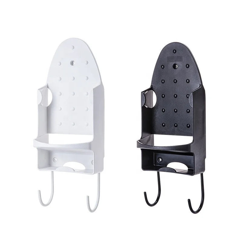 Laundry Room Wall Mount Iron Hanger Ironing Board Rack Electric Iron Holder