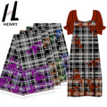 Henry Retro High Style Polyester Printed Digital Fabrics for Garment Woman Fashion Dress JK Plaid Fabric Cloth