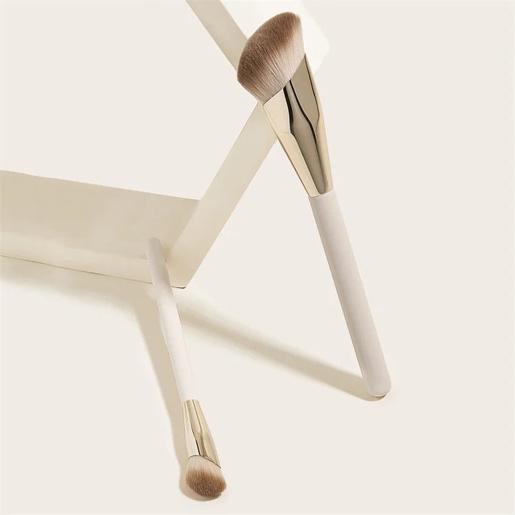 Single Slanted Cream Foundation Brush Private Label Makeup Brush Foundation Brush and Concealer