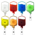 Lailina Mix Style Custom Water Shakble Acrylic Nurse Accessories Badge Reels Holder ID Card Name Badge Holder Buddy With Clip